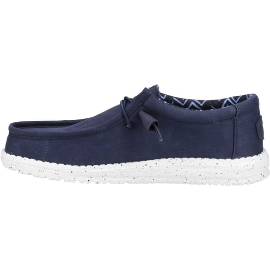 HEYDUDE Wally Canvas 100 % Baumwolle Herren Segelschuhe in Marineblau - Image 4