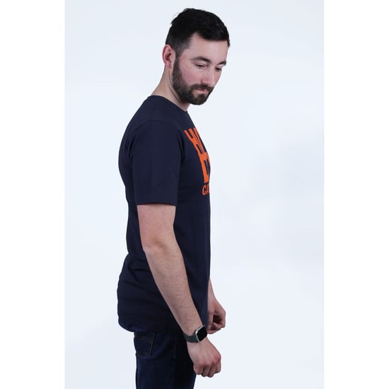 Caterpillar Hochleistungs-Baumwoll-Herren T-Shirts in Schwarz mit kurzen Ärmeln - Image 4
