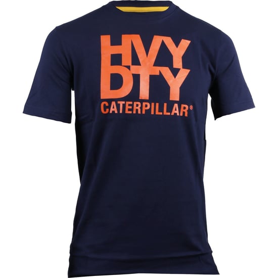 Caterpillar Hochleistungs-Baumwoll-Herren T-Shirts in Schwarz mit kurzen Ärmeln - Image 5