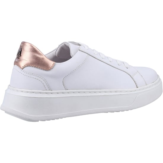 Hush Puppies Camille Leder Damen Weiß Turnschuhe - Image 2