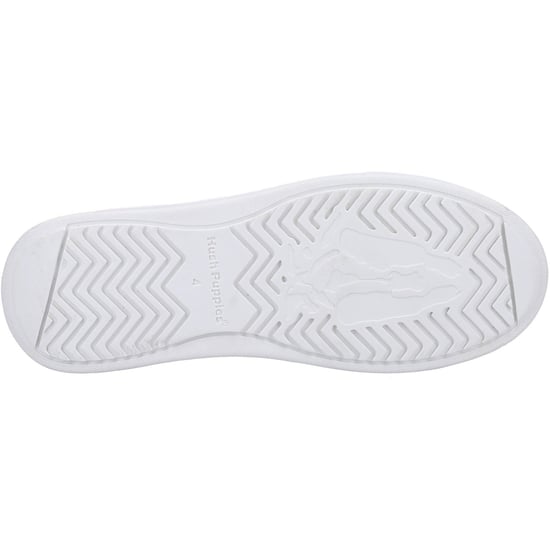 Hush Puppies Camille Leder Damen Weiß Turnschuhe - Image 3