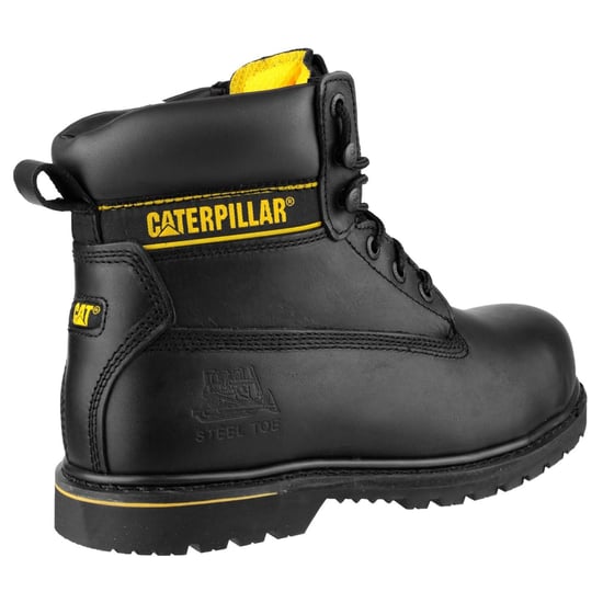 Caterpillar Holton Leder Schwarz Weit Fitting Sicherheitsstiefel - Image 2