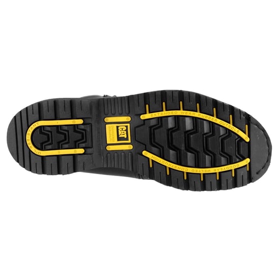 Caterpillar Holton Leder Schwarz Weit Fitting Sicherheitsstiefel - Image 4
