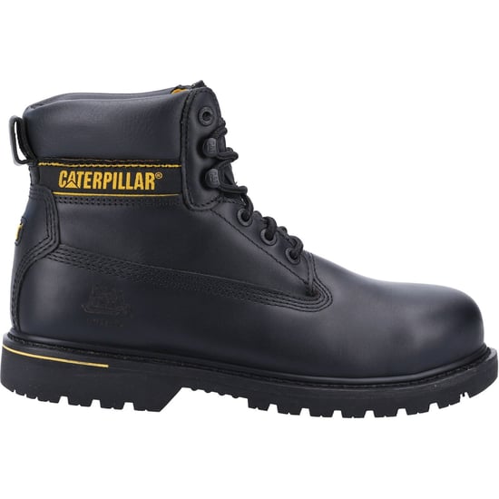 Caterpillar Holton Leder Schwarz Weit Fitting Sicherheitsstiefel - Image 5