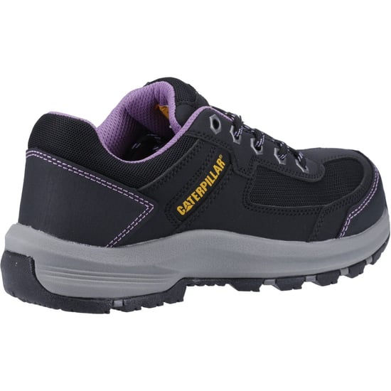 Caterpillar Elmore PVC Schwarz Weit Gefittete /Lilafarbene Sicherheitsschuhe - Image 2