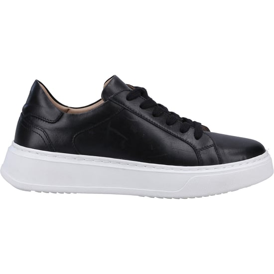 Hush Puppies Camille Leder Damen Schwarz Turnschuhe - Image 4