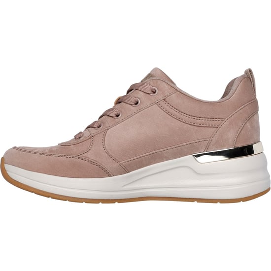 Skechers Billion 2 Prissy N Plush Textile Damen Taupe Sneakers - Image 4