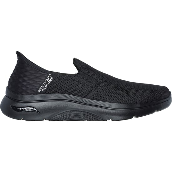 Skechers GO WALK Arch Fit 2.0 Textil Herren Schwarz Weit-Fit Sneakers - Image 5