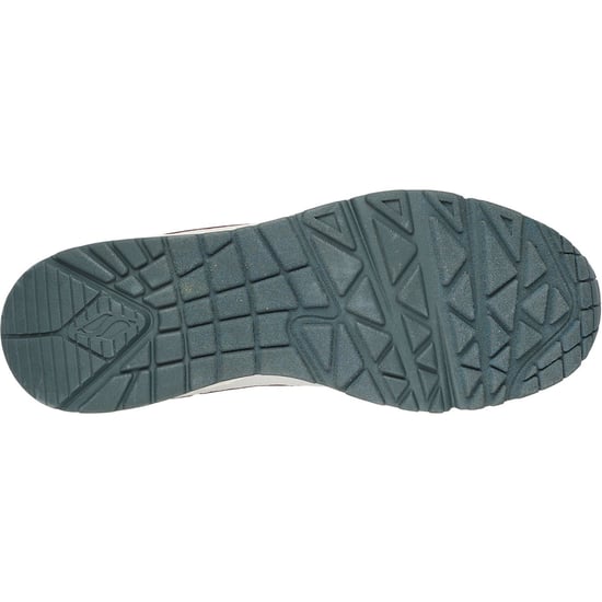 Skechers Uno - Retro One Leder Herren Weiß/Grau Sneaker - Image 2