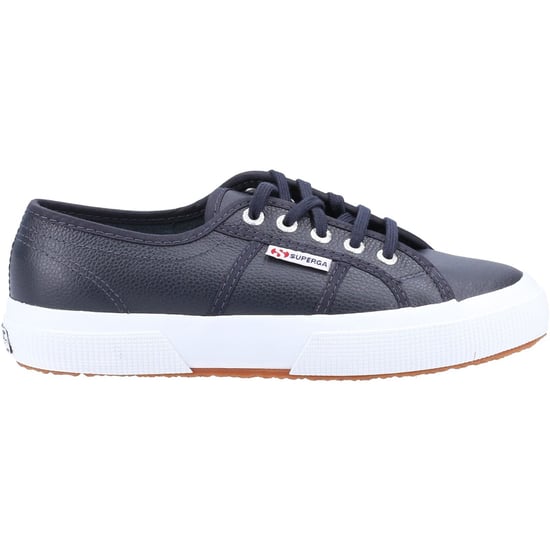 Superga 2750 Leder Herren Blau Navy Turnschuhe - Image 4