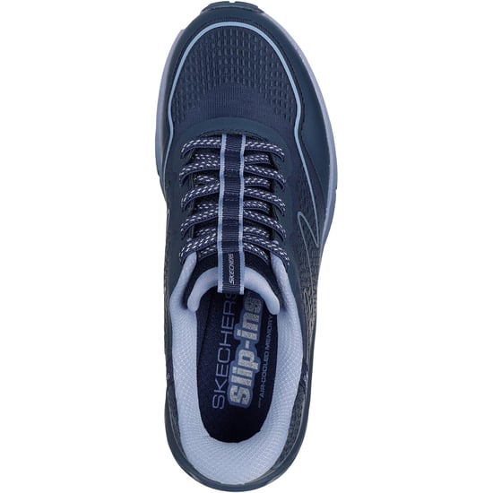Skechers Switch Back Mist Textil Damen Wanderungen Schuhe Navy - Image 3