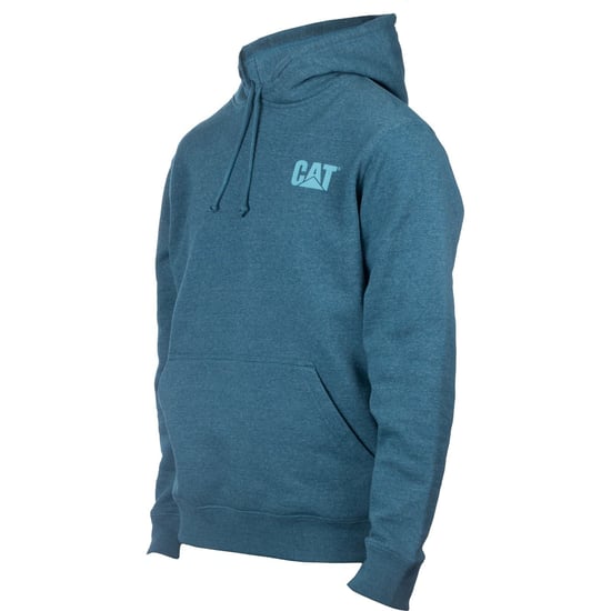 Caterpillar Markenbanner Baumwoll-Herren Kapuzenpullover Blau - Image 6