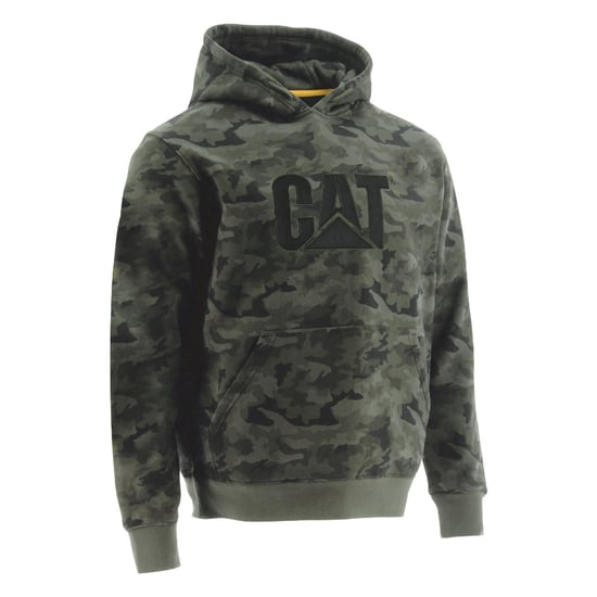 Caterpillar Marken Baumwolle Herren Grüner Kapuzenpullover - Image 1