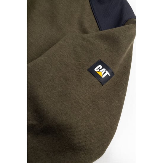 Caterpillar Essentials Polyester Herren Kapuzenpullover in Grün - Image 6
