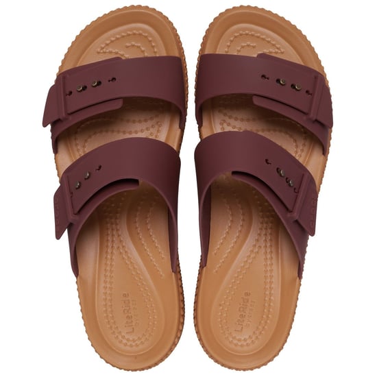 Crocs Brookly Buckle Low Thermoplastische Damen Sandalen in Dunkelbraun - Image 4
