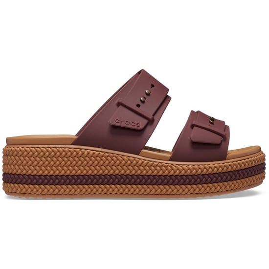 Crocs Brookly Buckle Low Thermoplastische Damen Sandalen in Dunkelbraun - Image 5
