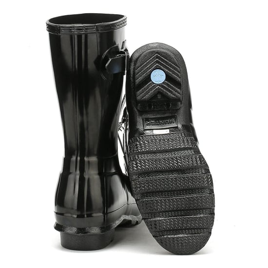 Hunter Original Gloss Short Schwarz Synthetik Gummistiefel - Image 5