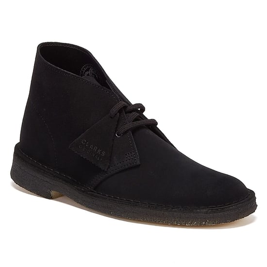 Clarks Originals Desert Wildleder Herren Schwarz Stiefel - Image 2