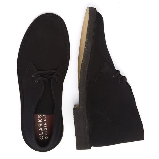 Clarks Originals Desert Wildleder Herren Schwarz Stiefel - Image 6