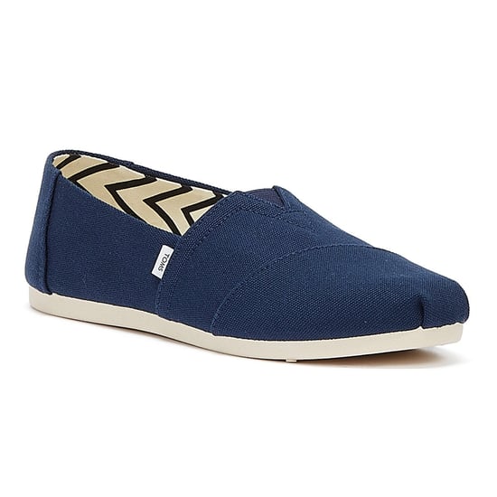 TOMS Alpargata Baumwolle Canvas Womens Marine Espadrilles - Image 2