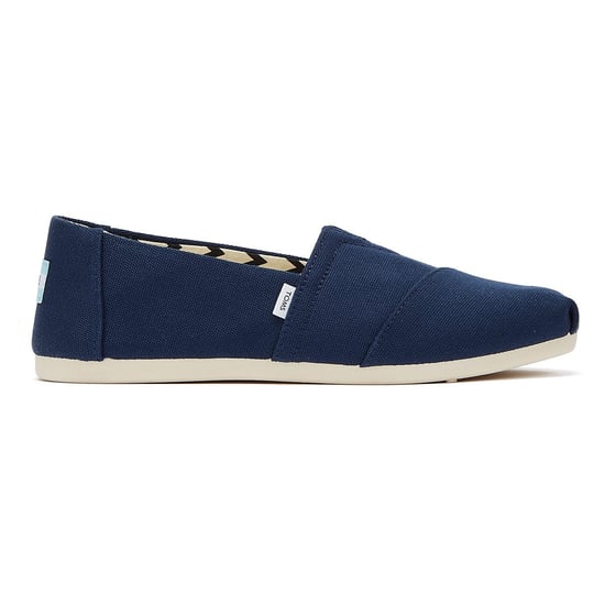 TOMS Alpargata Baumwolle Canvas Womens Marine Espadrilles - Image 5