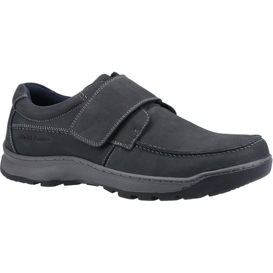 Hush Puppies Casper Leder Herren Navy Nubuk Loafers - Image 1