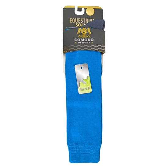 Bambus-Reitersocken | COMODO | Langstiefel-Reitsocken | Kniestrümpfe aus Bambus - Türkis - Image 2