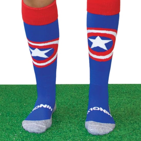 Captain America Lange Socken für Sport | Hingly | Herren & Damen Novelty Socken für Hockey, Rugby & Fußball - Image 3
