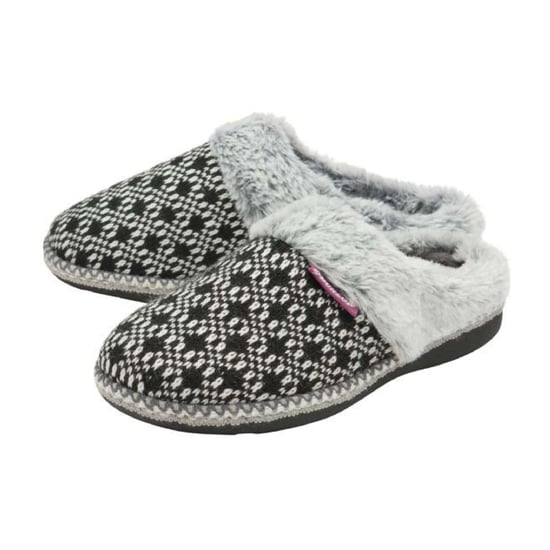 Damen Gemütliche Memory-Schaum Offene Rückseite Strickhausschuhe - Image 2