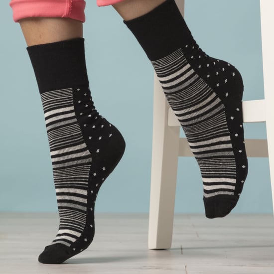 Gentle Grip - 6 paires femme bambou coloré rayures chaussettes sans elastique - SOLRM33 - Image 3