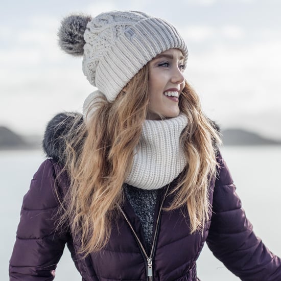 Ladies Thick Winter Warm Fleece gefüttert Chunky Knit Thermal Neck Warmer - Image 3