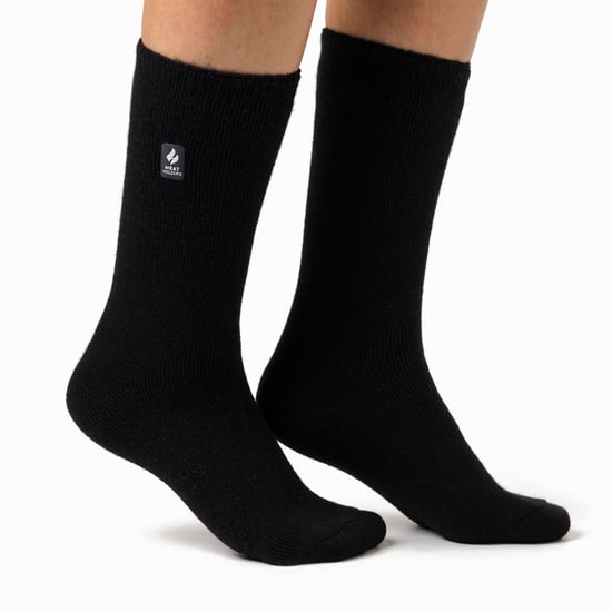Heat Holders Lite - Dünne Winter-Thermosocken für Damen in einfarbigen Farben - Denim / Creme - Image 3
