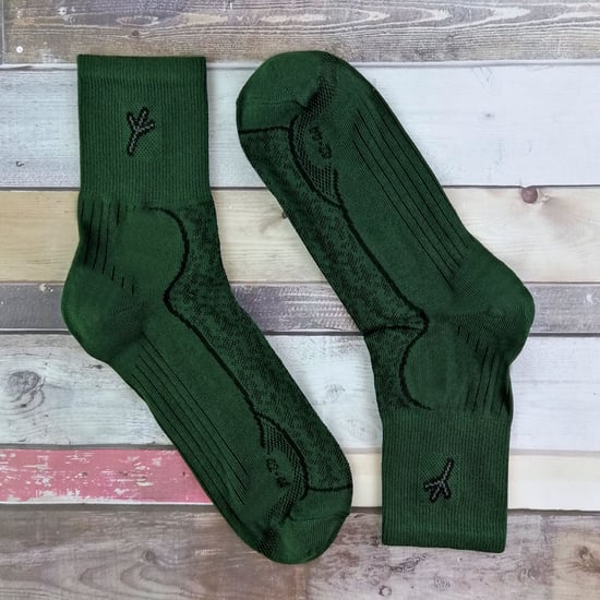 2 Paar Herren Baumwolle Wandern Wandern Boot Socken mit Silber Technologie - Image 3