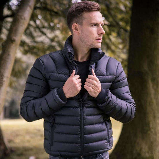 Thermische wasserdichte Fleece gefütterte Herren Pufferjacke Mantel in einer Tasche - Image 3