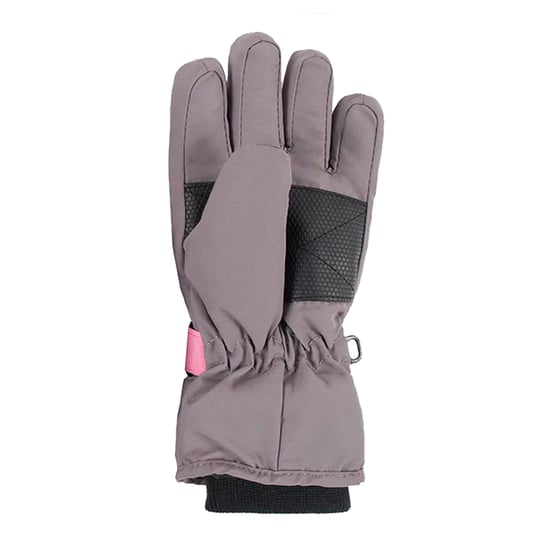 Heat Holders Kinder Jungen Mädchen wasserdichte, mit Fleece gefütterte Winter-Thermo-Skihandschuhe, Rosa/Grau - Image 4