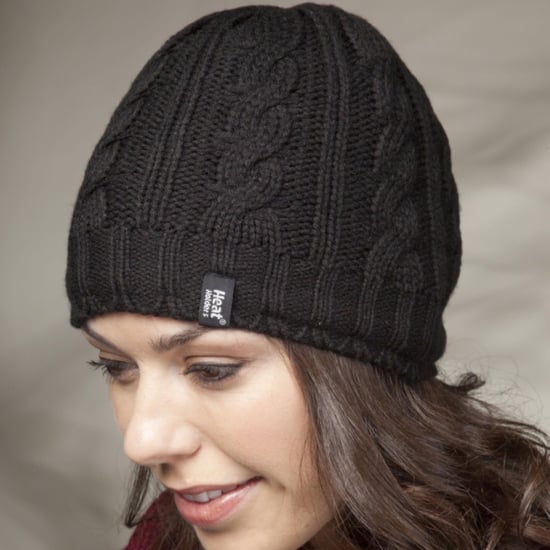Thermische Fleece-gefütterte Damen-Wintermütze mit Zopfmuster - Image 3