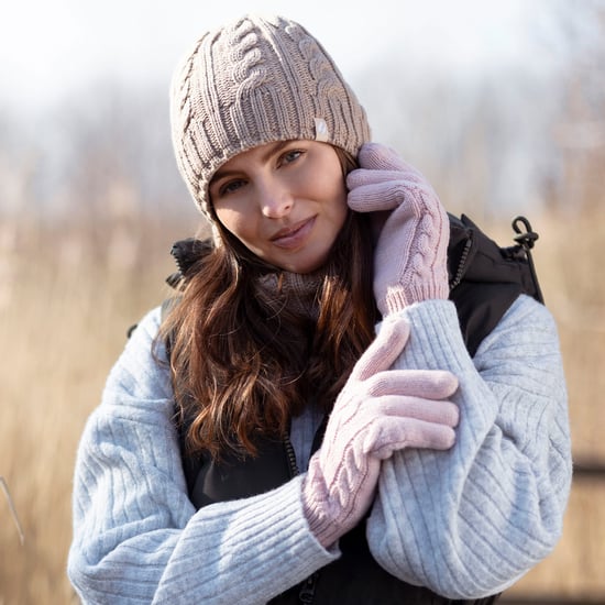 Thermische Fleece-gefütterte Damen-Wintermütze mit Zopfmuster - Image 5