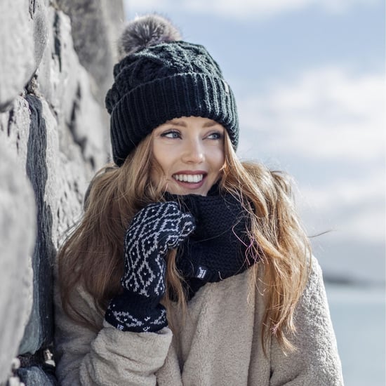 Ladies Ribbed Cuffed Pom Pom Bobble Beanie Mütze mit Fleece-Futter - Image 4