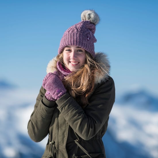 Ladies Ribbed Cuffed Pom Pom Bobble Beanie Mütze mit Fleece-Futter - Image 5