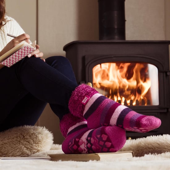 Rutschfeste, niedrig geschnittene Thermo-Slipper-Bettsocken für Damen mit Griffen - Image 5