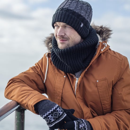 Heat Holders - Herren Fleece gefüttert Chunky Knit Thermal Neck Warmer - Image 3