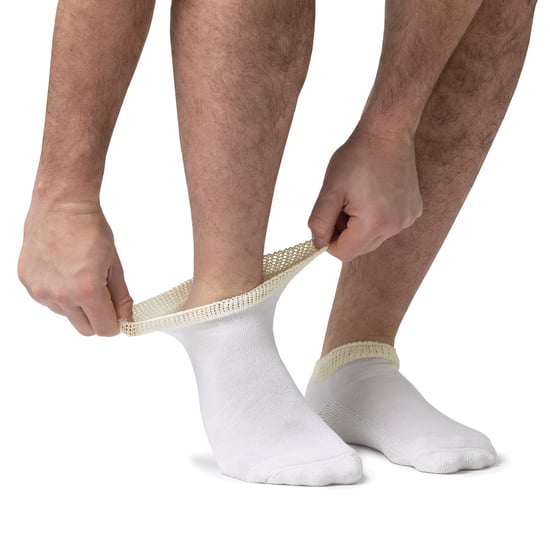 IOMI - 3 Paar gepolsterte Trainer Diabetiker Socken für geschwollene Füße und Knöchel - Image 3
