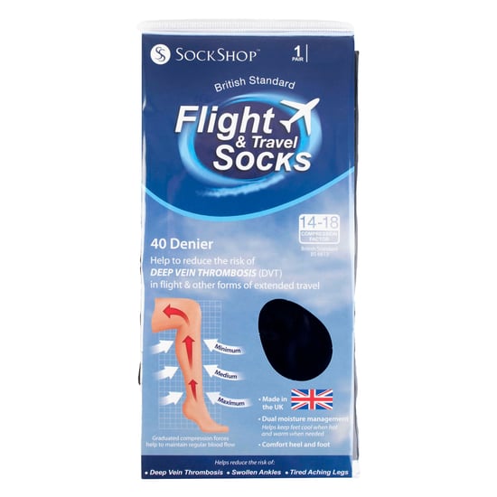 IOMI - Herren 18 mmHg abgestufte Kompression Reise Flug Socken für DVT - Image 2