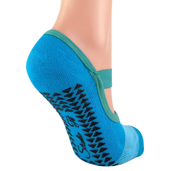 2 Paar Damen Anti-Rutsch-Griff unsichtbar Pilates Yoga Socken mit Riemen - Image 4