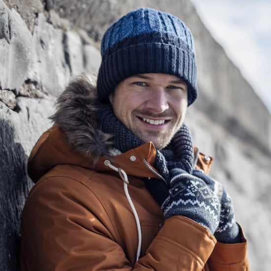 Gestreifte Herren Nordic Fairisle Zig Zag gestrickt Fleece gefüttert warme Handschuhe - Image 4