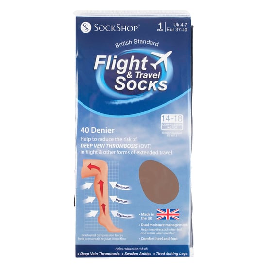 IOMI - Damen 18 mmHg abgestufte Kompression Flug Socken für DVT - Image 2
