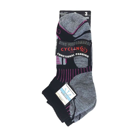 3 Paar Damen Anti Schweiß Knöchel Trainer Sport Socken mit Ferse Polsterung - Image 2
