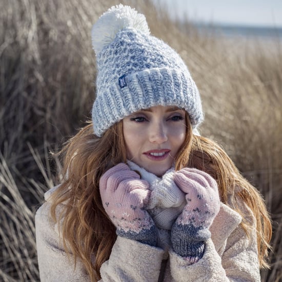 Damen Fleece gefüttert Cuffed Thermal Winter Bommelmütze mit Pom Pom - Image 3