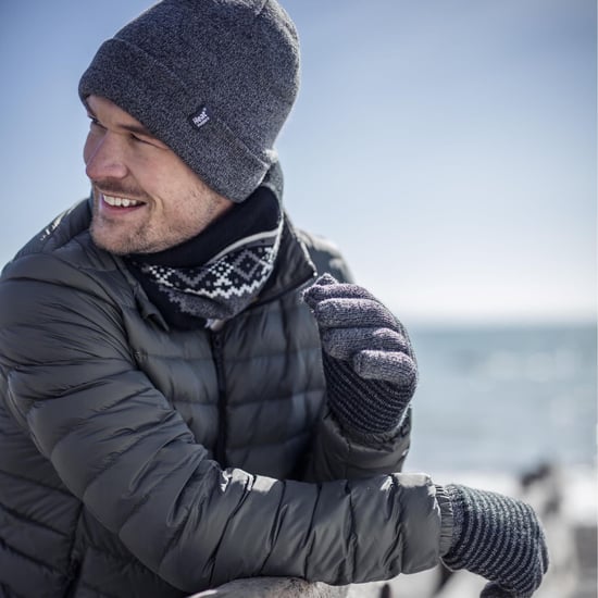 Herren 3,6 tog Fleece gefüttert Thermal Turn Over Manschette Winter Beanie Hut - Image 5