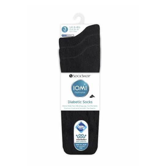 3er-Pack extra breite Baumwolle Diabetiker-Kindersocken - Image 2